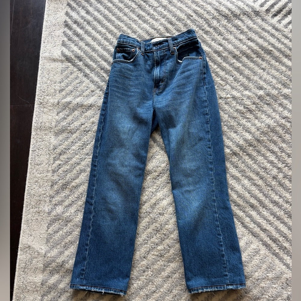 Abercrombie Straight Leg Jeans Medium Wash